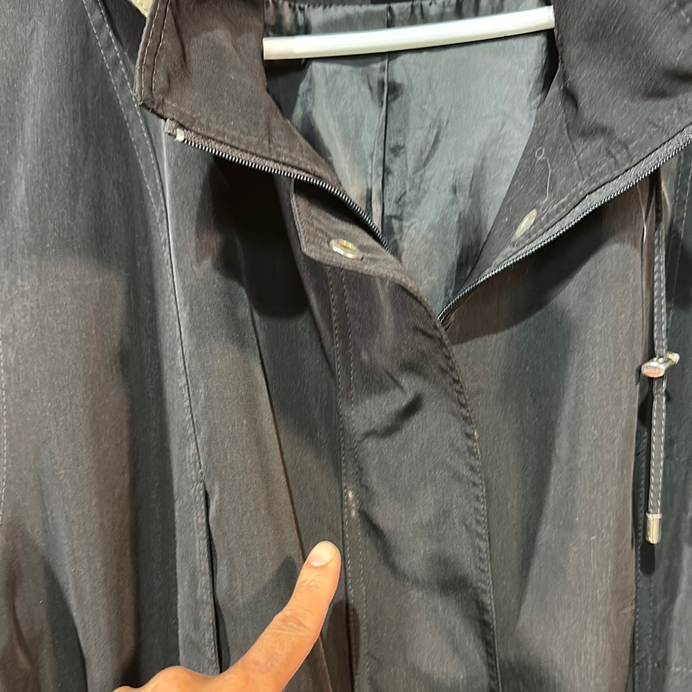Gallery Black Utility Jacket with Hood Size 2X - Picture 6 of 11